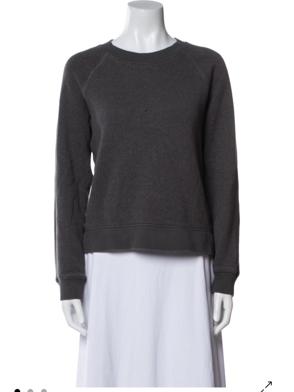Jenni Kayne Charcoal Gray Crewneck Sweatshirt